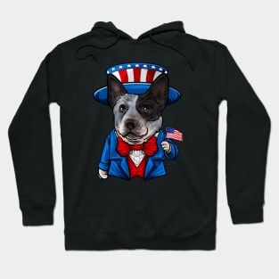 Fourth of July Australian Cattle Dog Hoodie